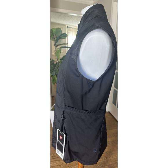 Lululemon Down for It All Vest Black Size 10 NWT Goose Down PrimaLoft Warm - Picture 4 of 16